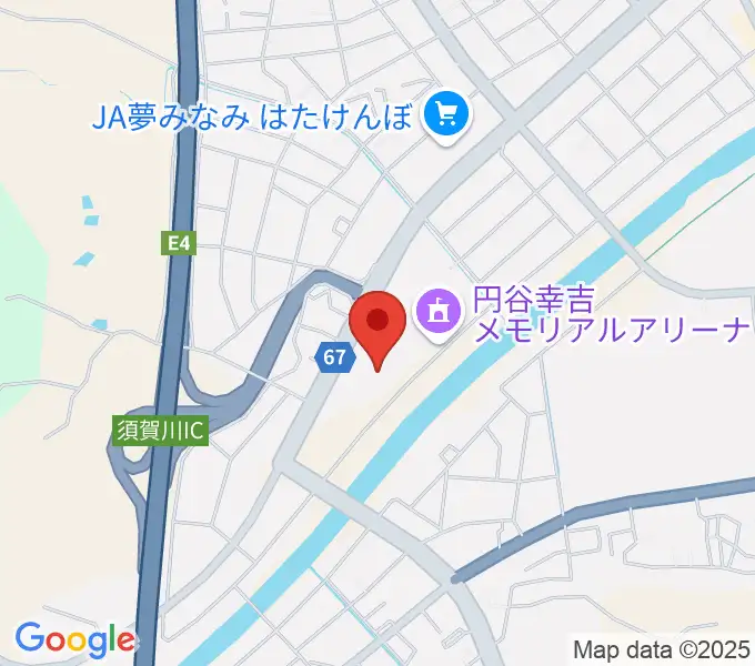 須賀川市文化センターの地図