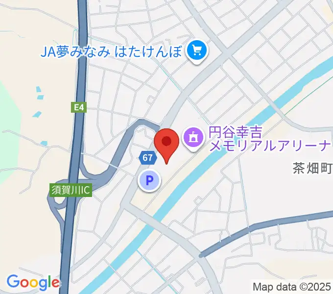 須賀川市文化センターの地図
