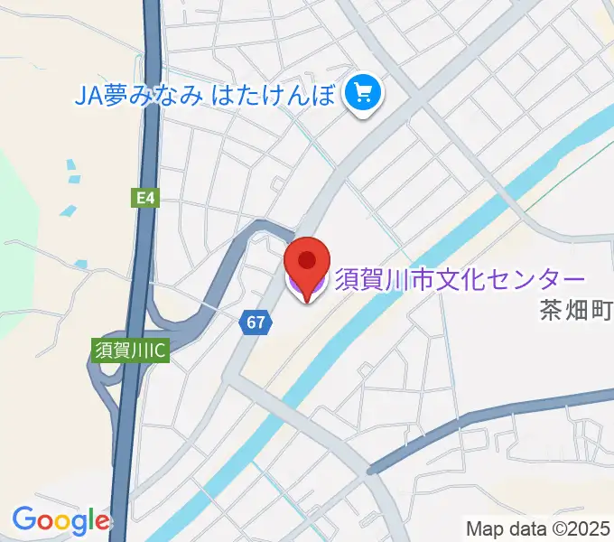 須賀川市文化センターの地図