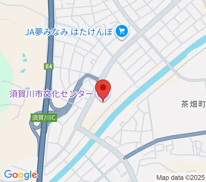 須賀川市文化センターの地図