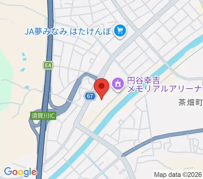 須賀川しんきん文化センターの地図