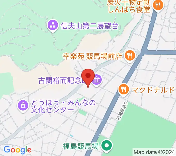 ふくしん夢の音楽堂の地図