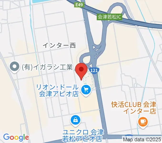 会津若松アピオスペースの地図
