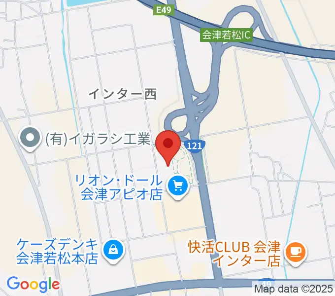 会津若松アピオスペースの地図