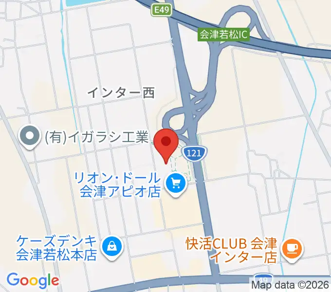 会津若松アピオスペースの地図