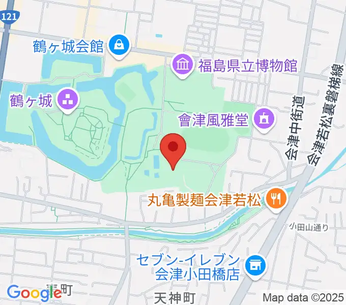 会津若松市文化センターの地図