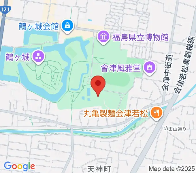 会津若松市文化センターの地図