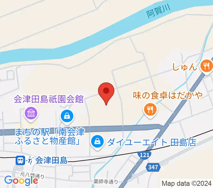 御蔵入交流館の地図