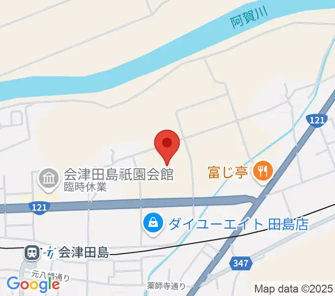 御蔵入交流館の地図