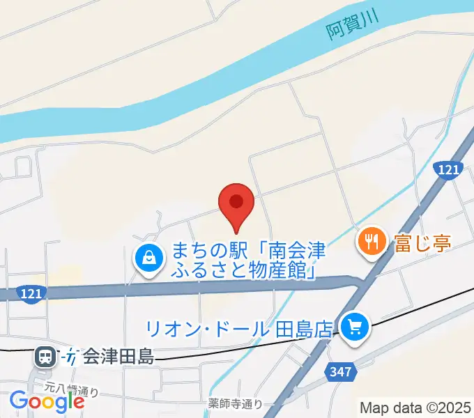 御蔵入交流館の地図