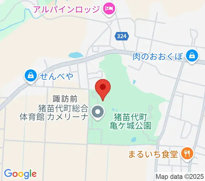 猪苗代町体験交流館の地図