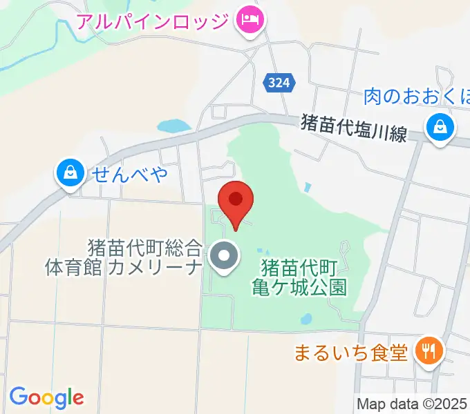 猪苗代町体験交流館の地図