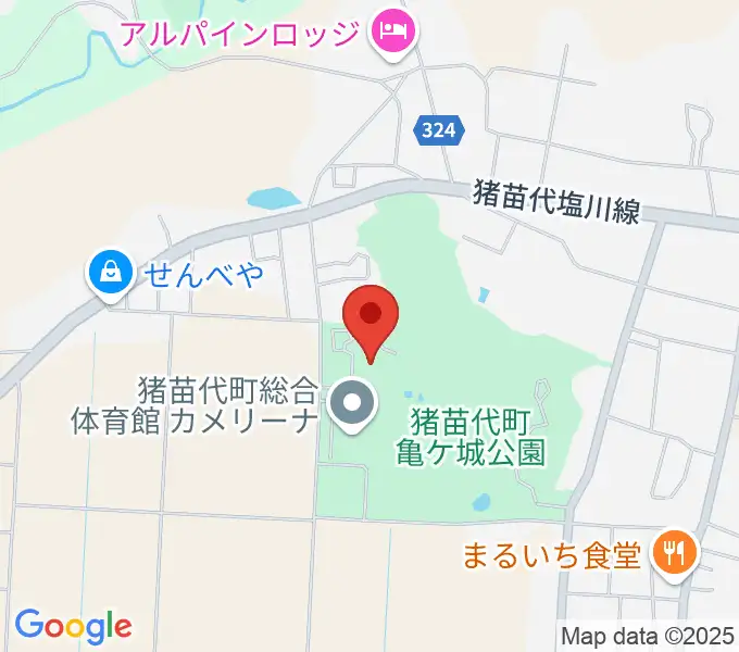 猪苗代町体験交流館の地図