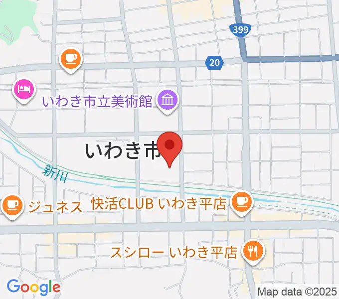 いわき芸術文化交流館アリオスの地図