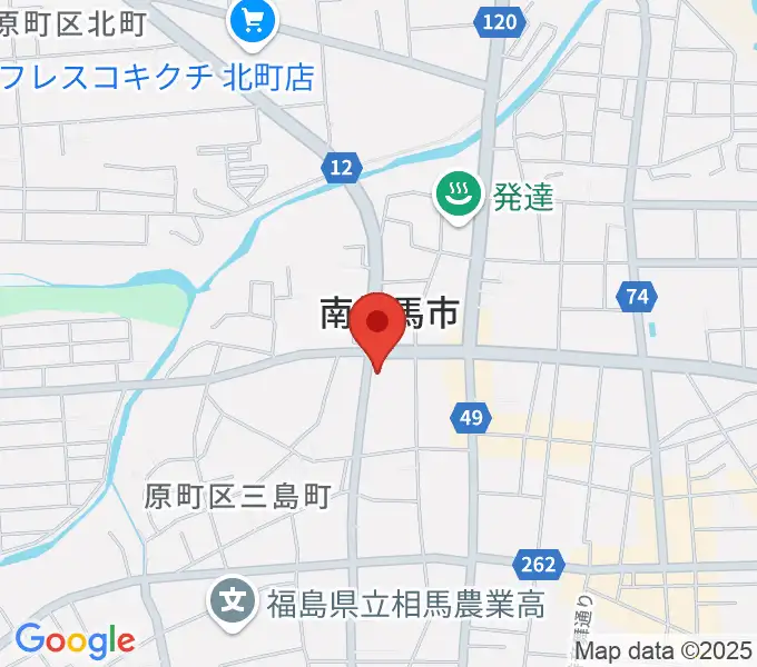 南相馬市民文化会館 ゆめはっとの地図