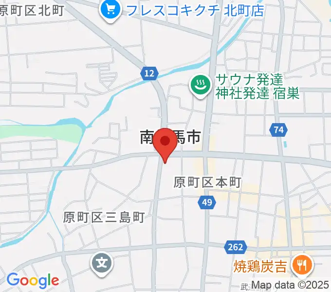 南相馬市民文化会館 ゆめはっとの地図