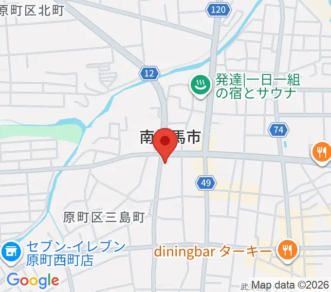南相馬市民文化会館 ゆめはっとの地図