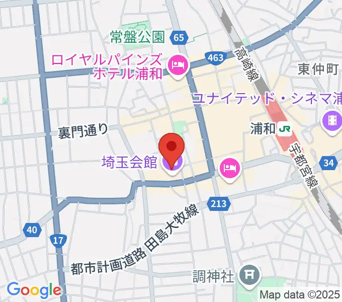 埼玉会館の地図