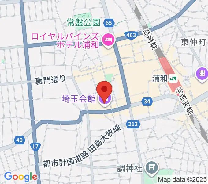 埼玉会館の地図