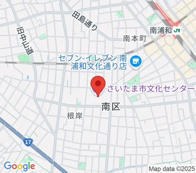 さいたま市文化センターの地図