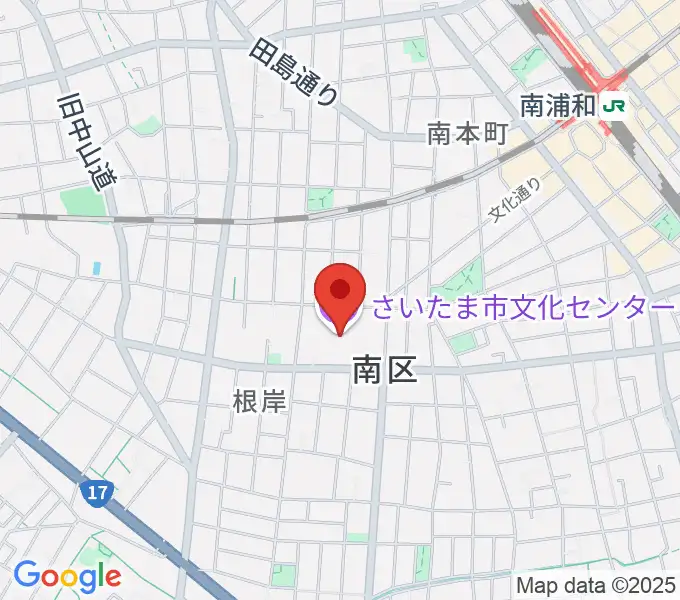 さいたま市文化センターの地図