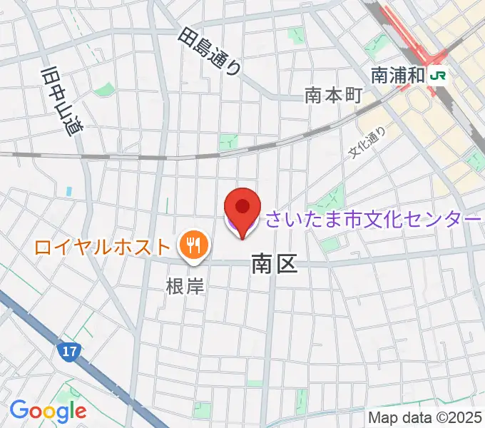 さいたま市文化センターの地図