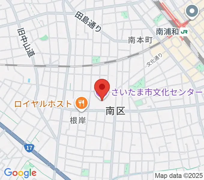 さいたま市文化センターの地図