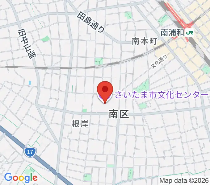さいたま市文化センターの地図