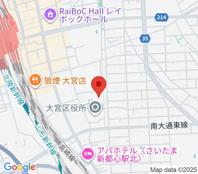 [移転] 旧さいたま市民会館おおみやの地図