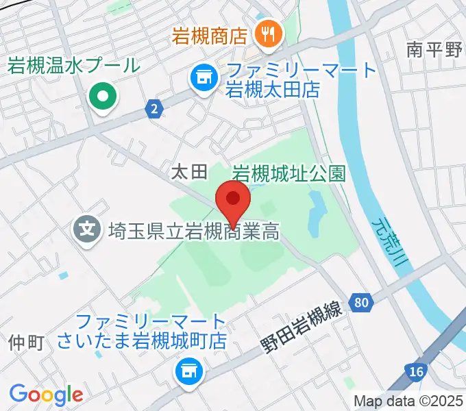 さいたま市民会館いわつきの地図
