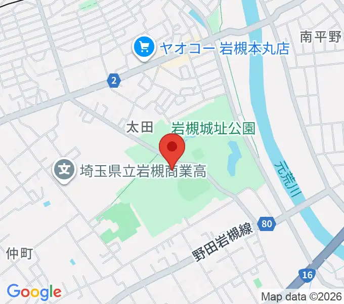 さいたま市民会館いわつきの地図