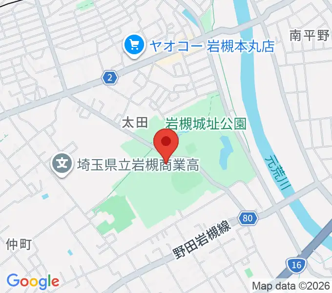 さいたま市民会館いわつきの地図