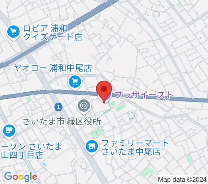 プラザイーストの地図