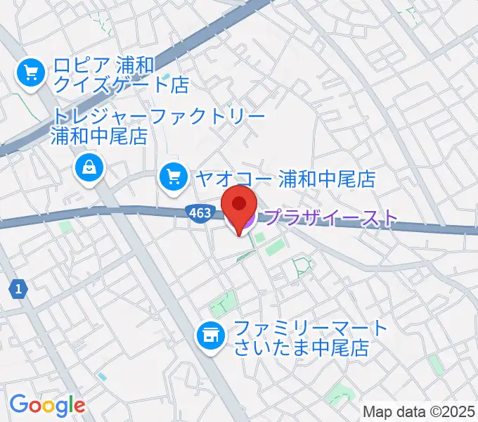 プラザイーストの地図