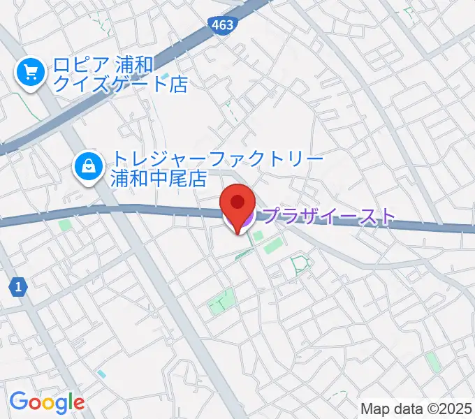 プラザイーストの地図
