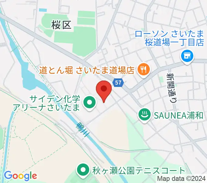 プラザウエストの地図