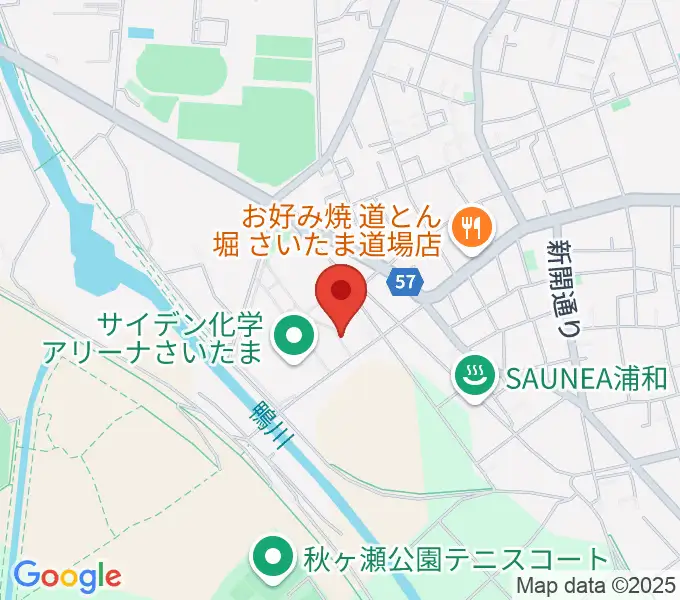 プラザウエストの地図