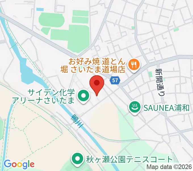 プラザウエストの地図