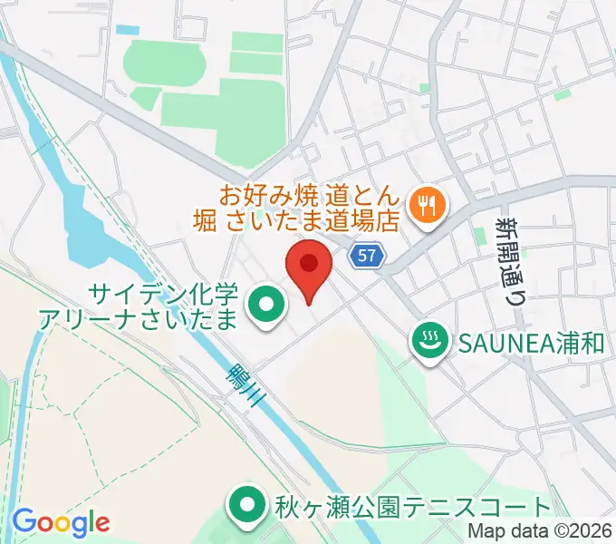 プラザウエストの地図