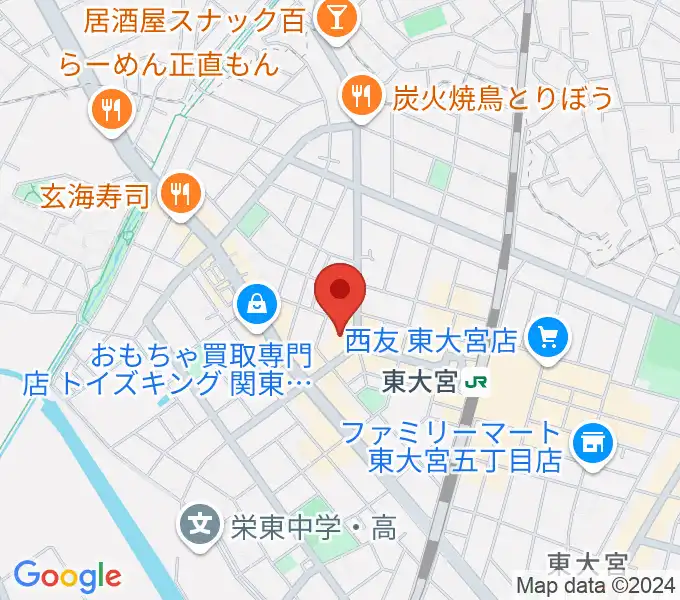 東大宮コミュニティセンターの地図