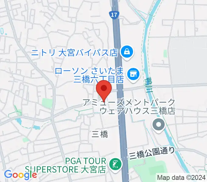 さいたま市西部文化センターの地図