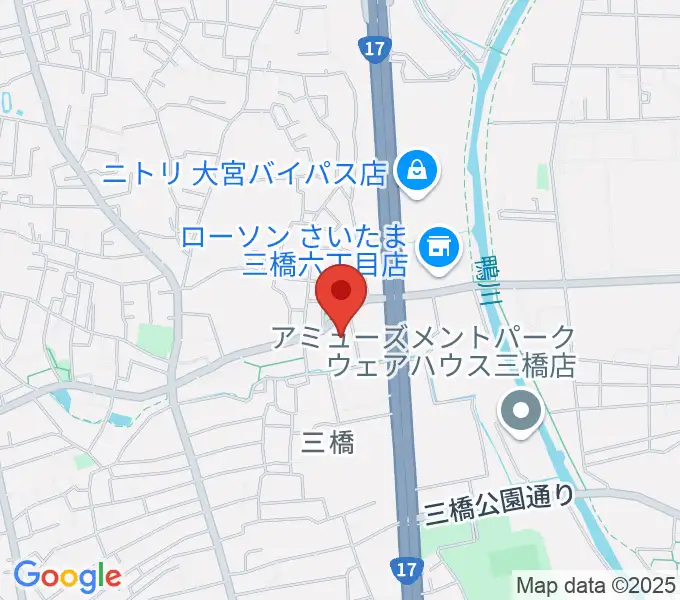 さいたま市西部文化センターの地図