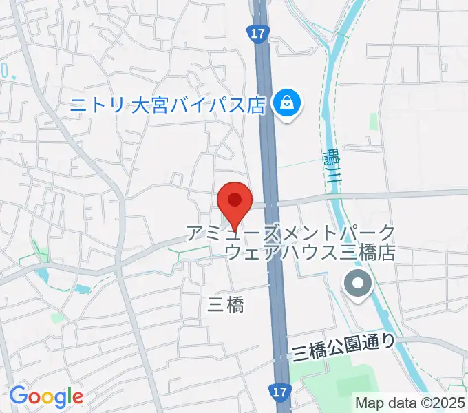 さいたま市西部文化センターの地図