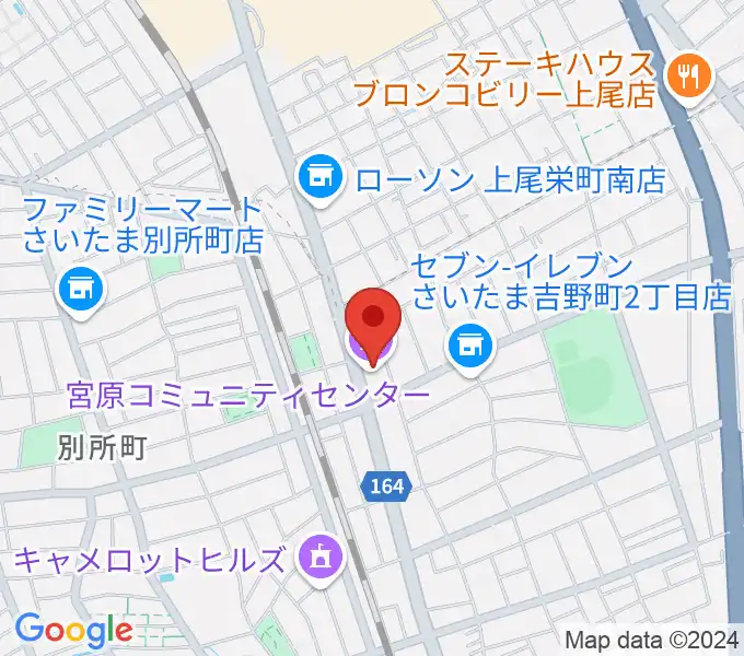 宮原コミュニティセンター の地図