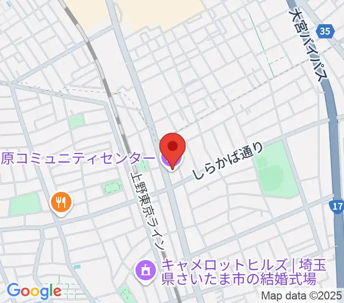 宮原コミュニティセンター の地図
