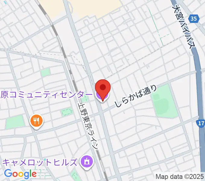 宮原コミュニティセンター の地図