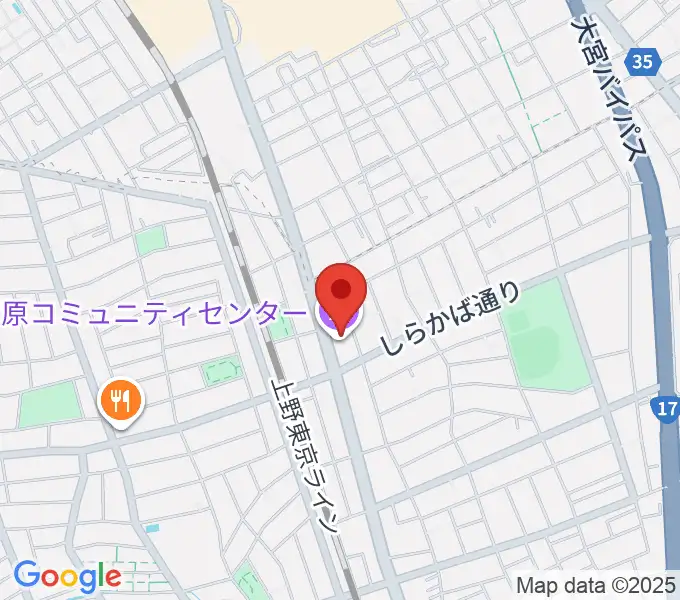 宮原コミュニティセンター の地図
