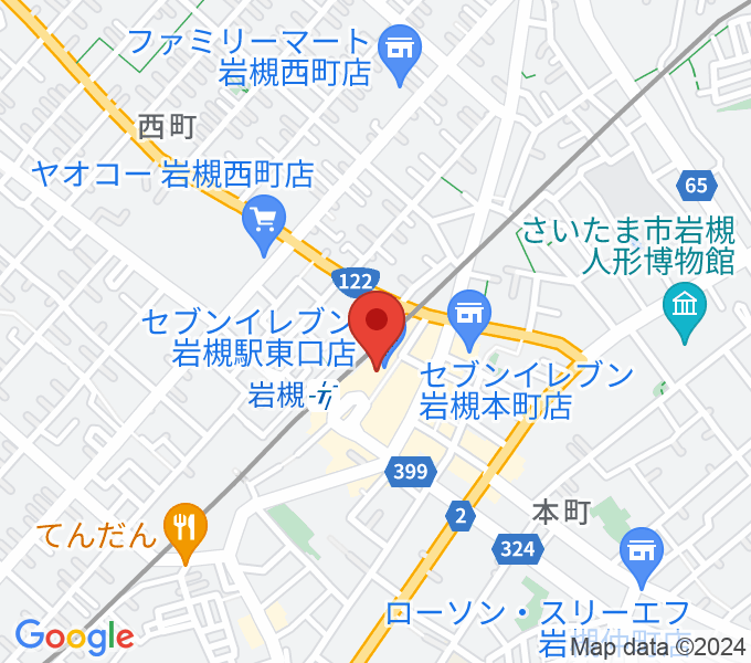岩槻駅東口コミュニティセンターの場所