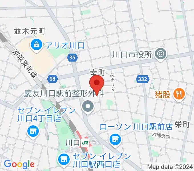 川口キャバリーノの地図