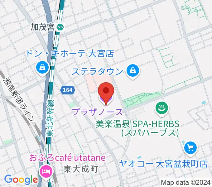 さいたま市プラザノースの地図